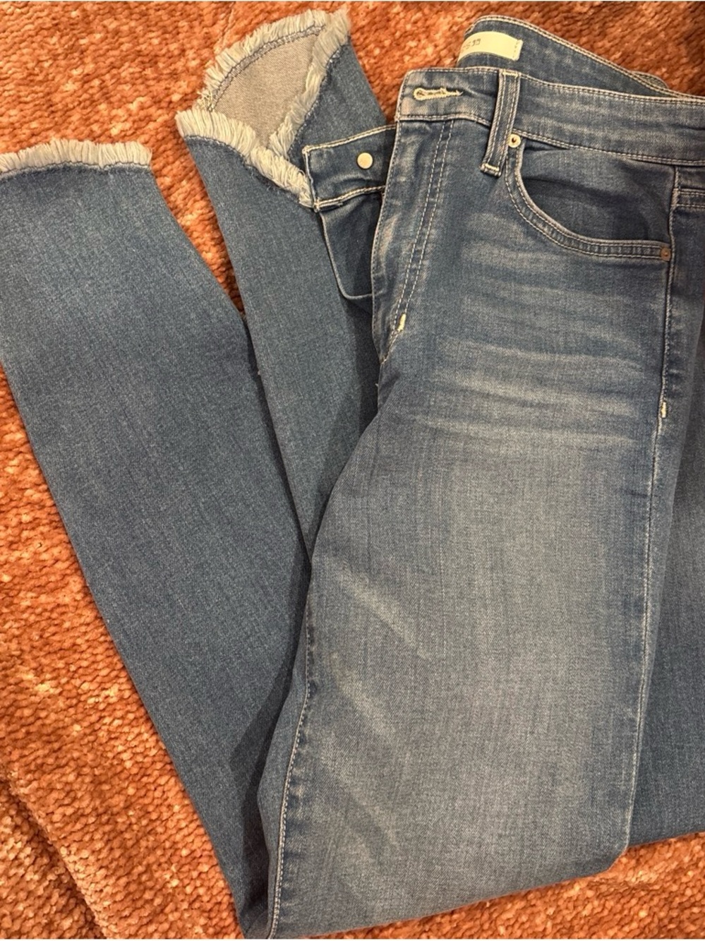 Joe's Jeans Light Wash Frayed Ankle Crop